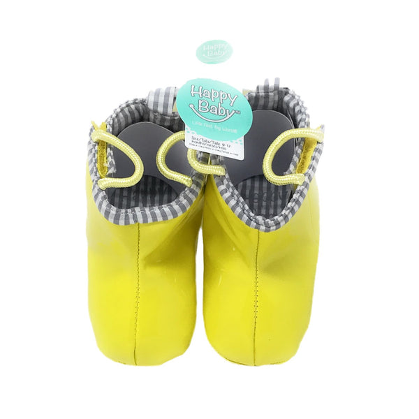 1PK HAPPY BABY PATENT PU RAINBOOT C/P 36