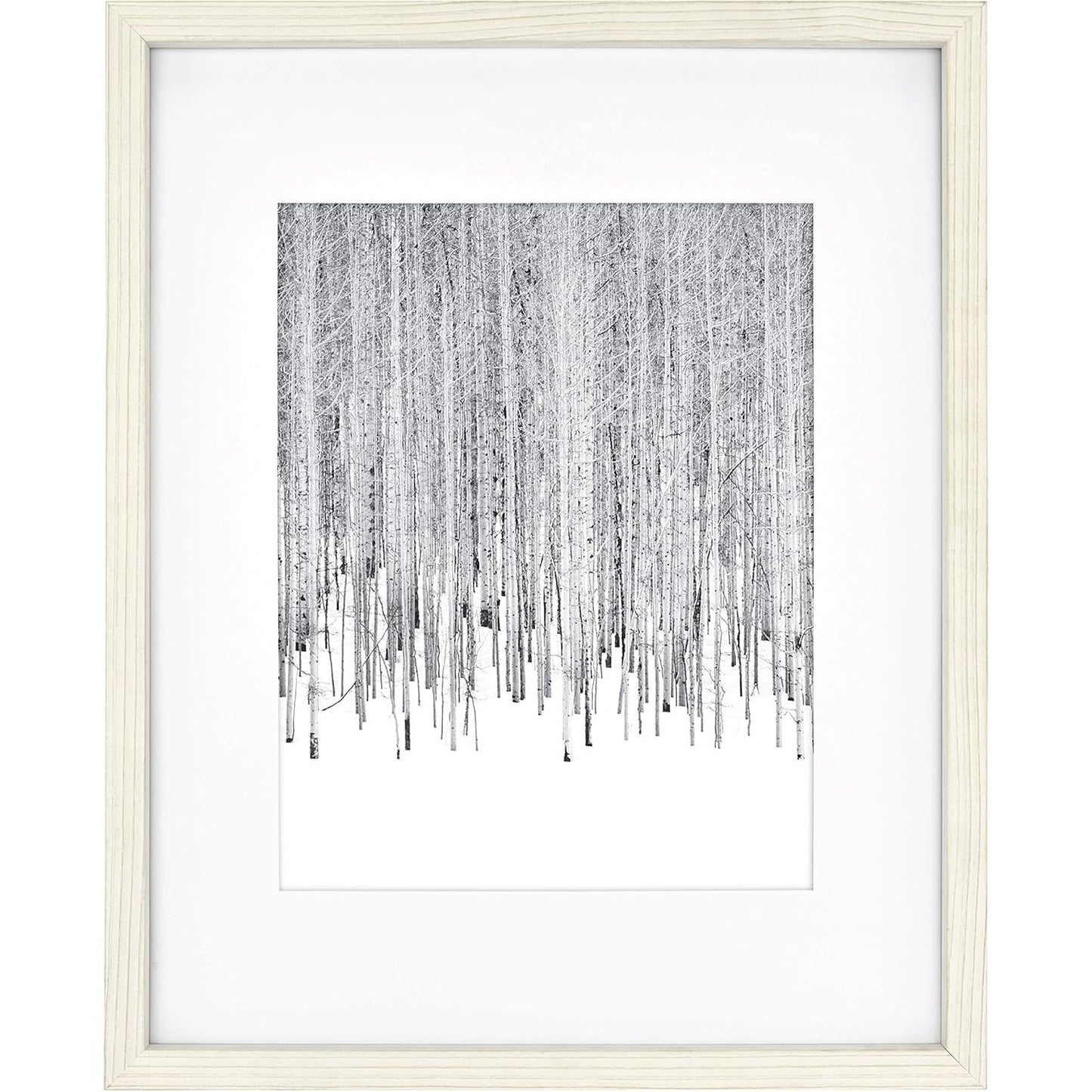 16X20" WHT MATTED WOOD FRAME C/P 1