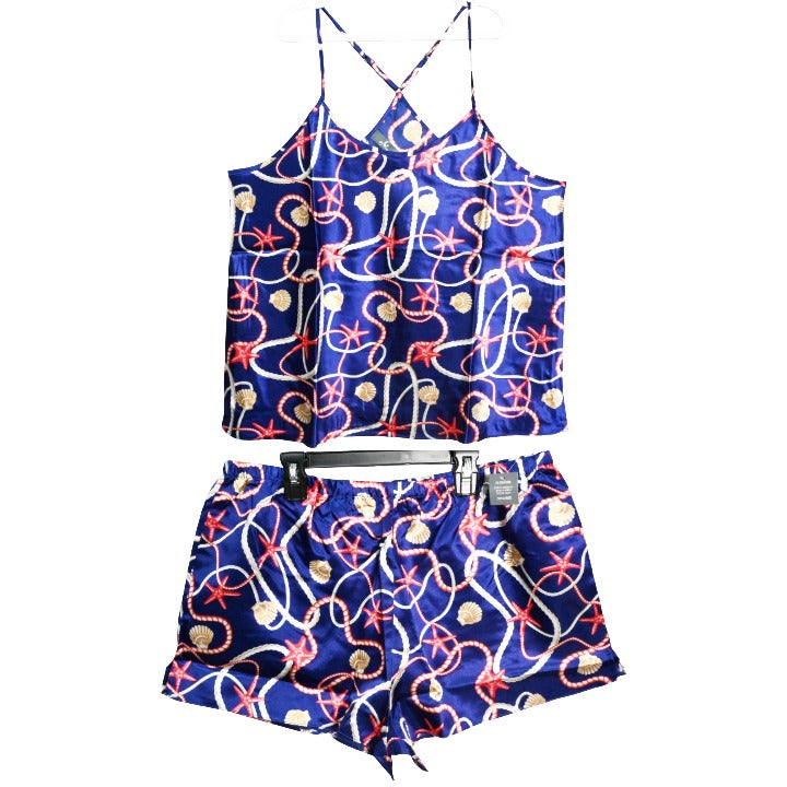 2pc Lg Nvy Shirt Short Set C/P 20 PJ Couture