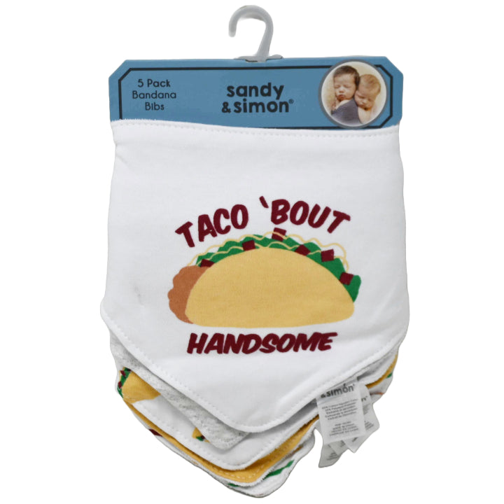 5pk TACO BANADA BIBS - INTERLOCK C/P 48