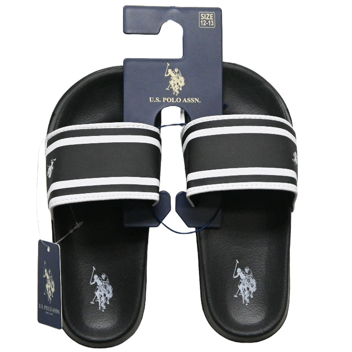 U.S. POLO ASSN. BOYS BLACK SANDALS C/P 24
