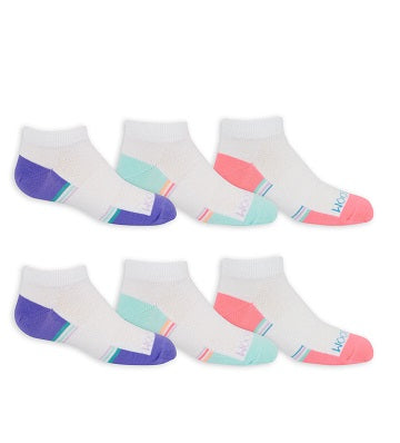 FOL 6pk Low Cut Girls Socks Assorted C/P 12