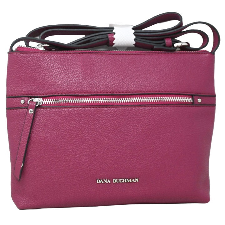 *OUTSIDE OF CA* BEET RED/BLACK CROSSBODY BAG C/P 42