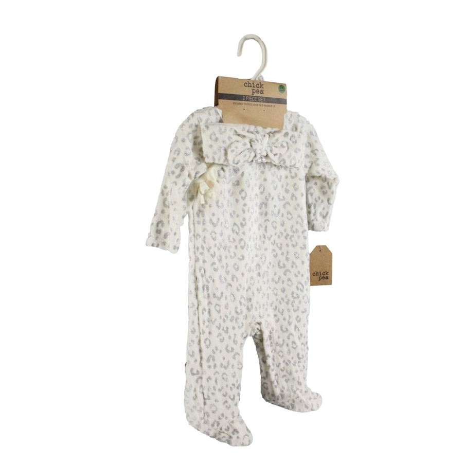 2pc GREY FOOTED FASHION COVERALL-VELOUR C/P 48