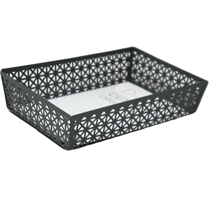 Small Cross Punched Metal Drawer Rect. Organizer C/P 48