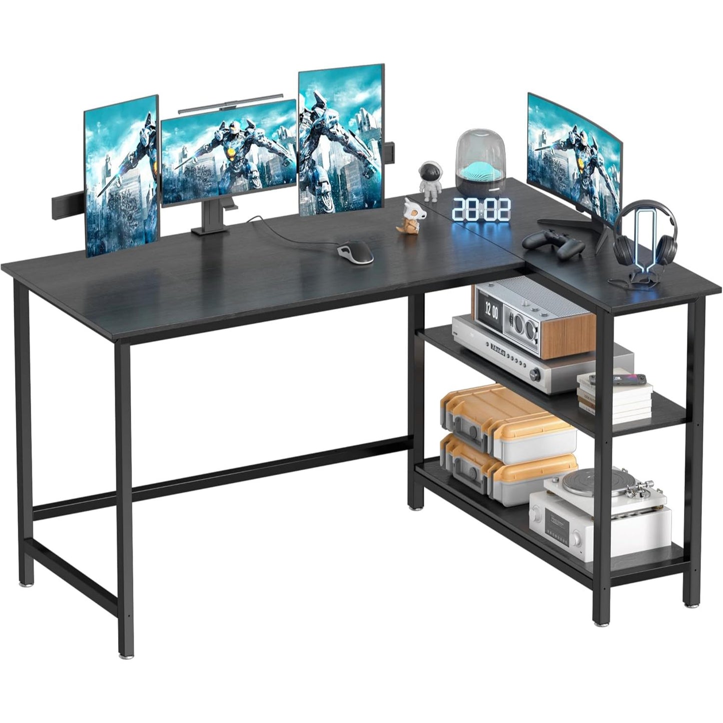 Dk Brn Desk MDF Metal Legs 38.5"x28.5"x29" (No UPC, FNSKU Only) C/P 1