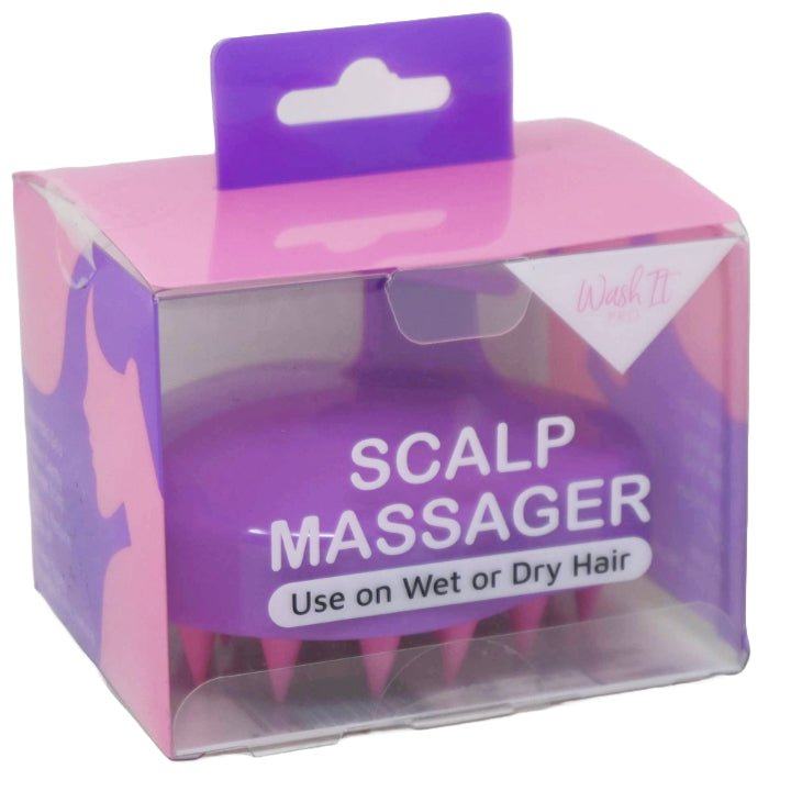 PURPLE SCALP MASSAGER BRUSH C/P 72
