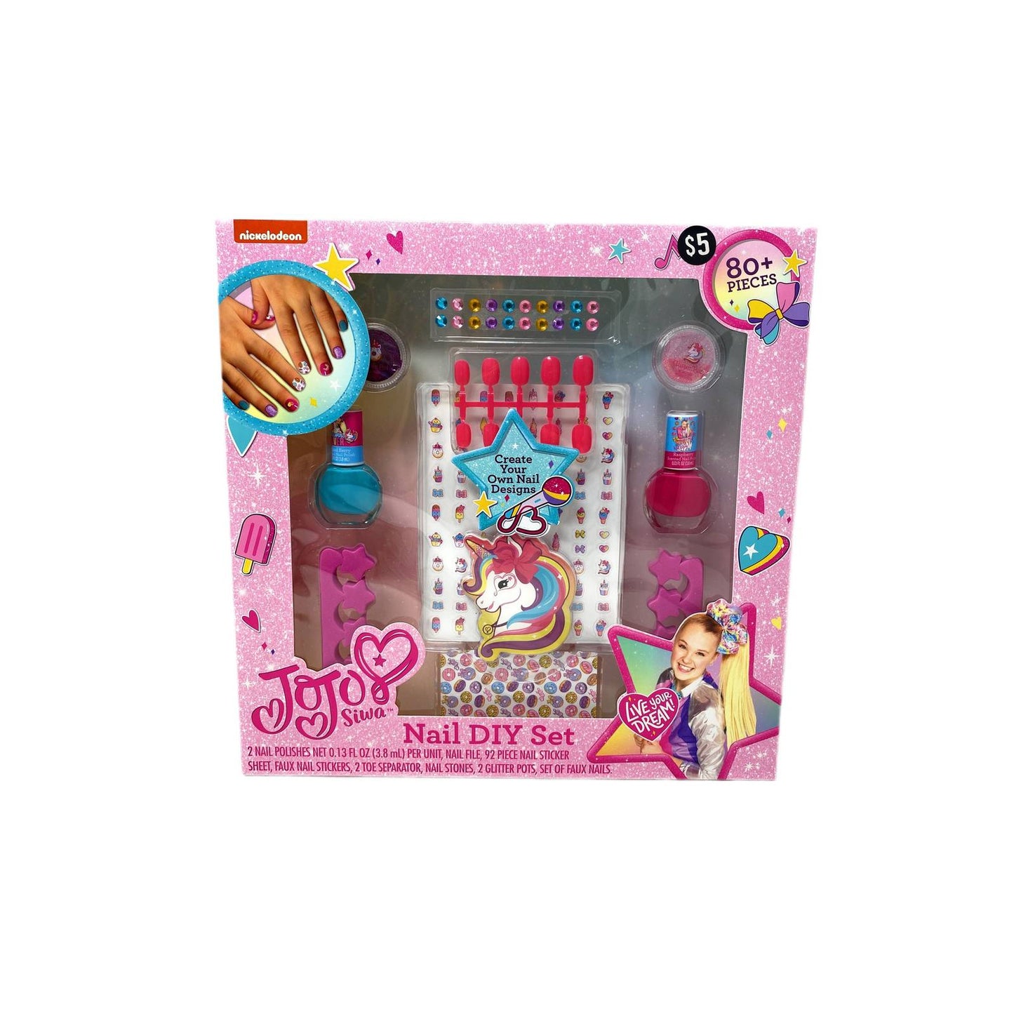 JOJO FAUX NAIL MEGA SET C/P 12