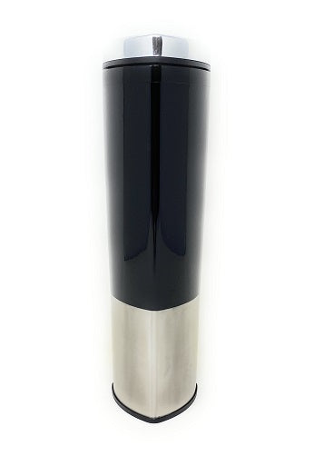 16oz Black Triangular Tumbler SS Base and Lid C/P 20