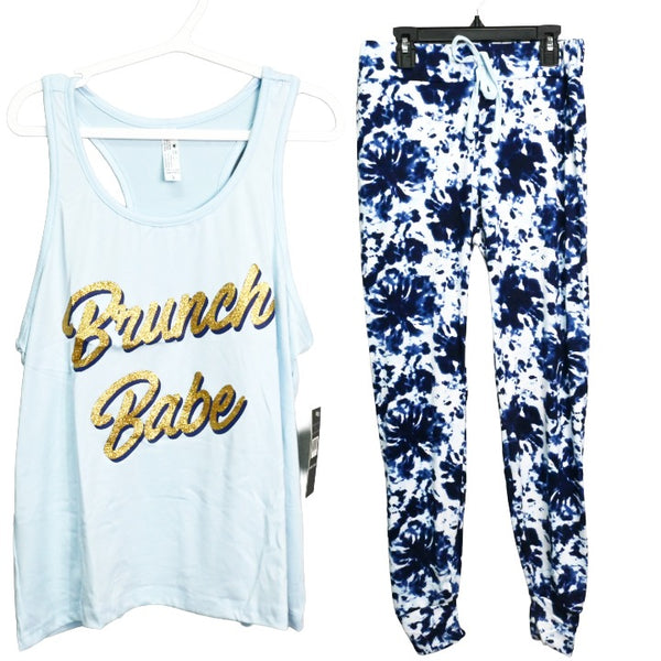 2pc Tie-Dye Tank Jogger Set C/P 36 Lux Dreams