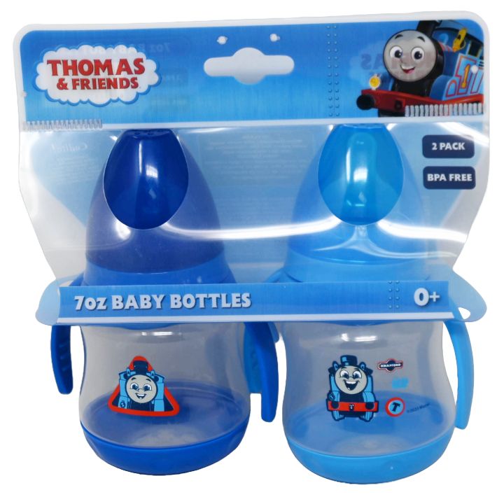 2pk 7oz BABY BOTTLE W/HANDLE THOMAS & FRIENDS C/P 36