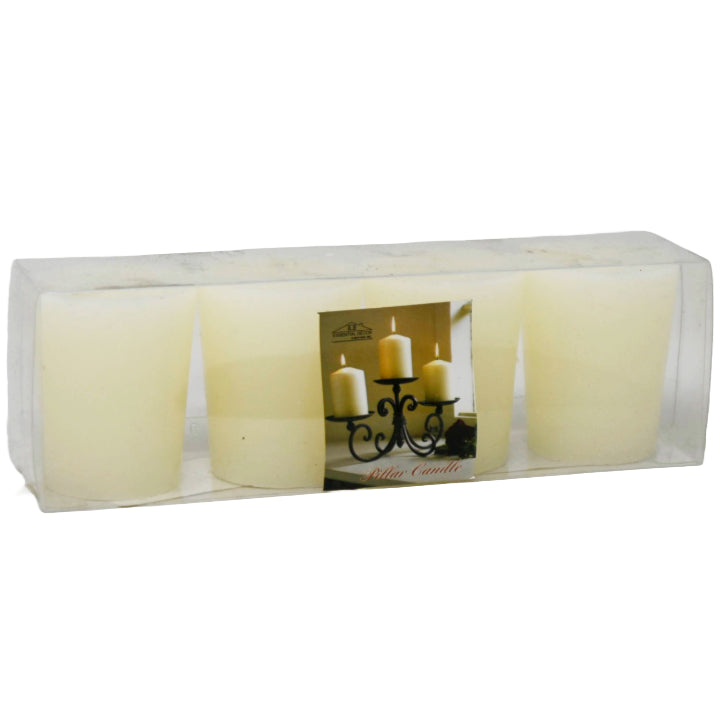 4pc 1.5"x2" OFFWHITE VOTIVE CANDLE C/P 48