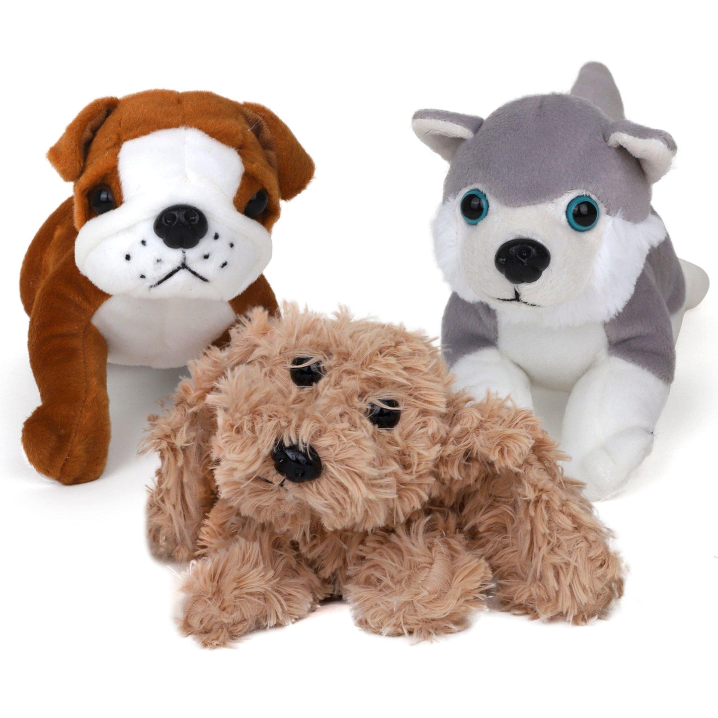 3pc PLUSH DOG SET C/P 30