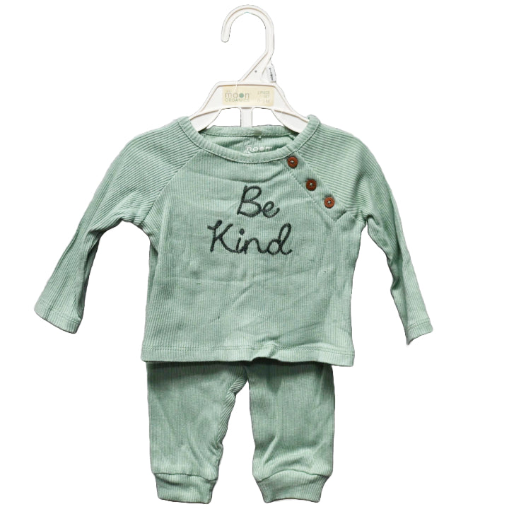 2pc RIBBED GREEN JOGGER C/P 48