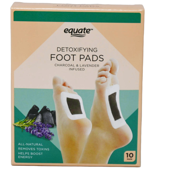 10pc FOOT DETOX PADS CHARCOAL & LAVENDER C/P 48