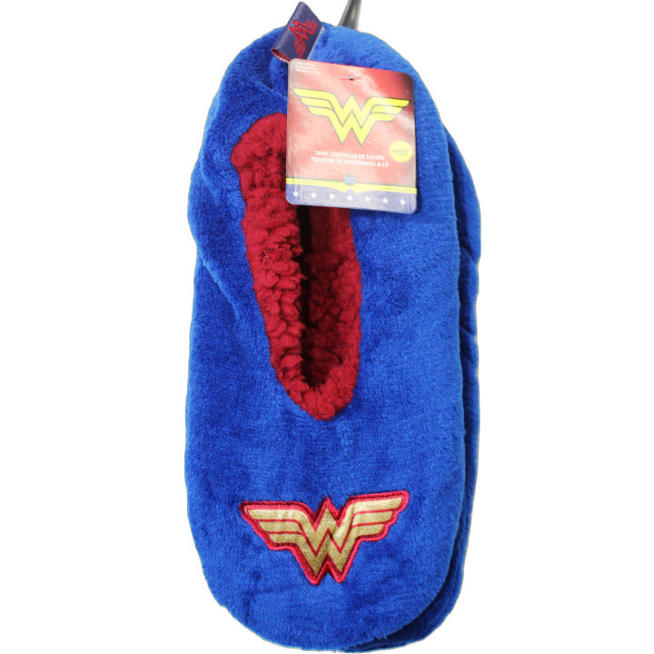 1pk WONDER WOMAN SLIPPER SOCKS SIZE 9-11 C/P 60