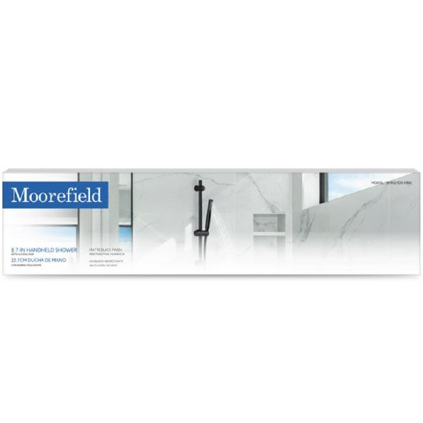 SLIDER BLACK HANDHEL SHOWER W/SLIDING BAR C/P 6