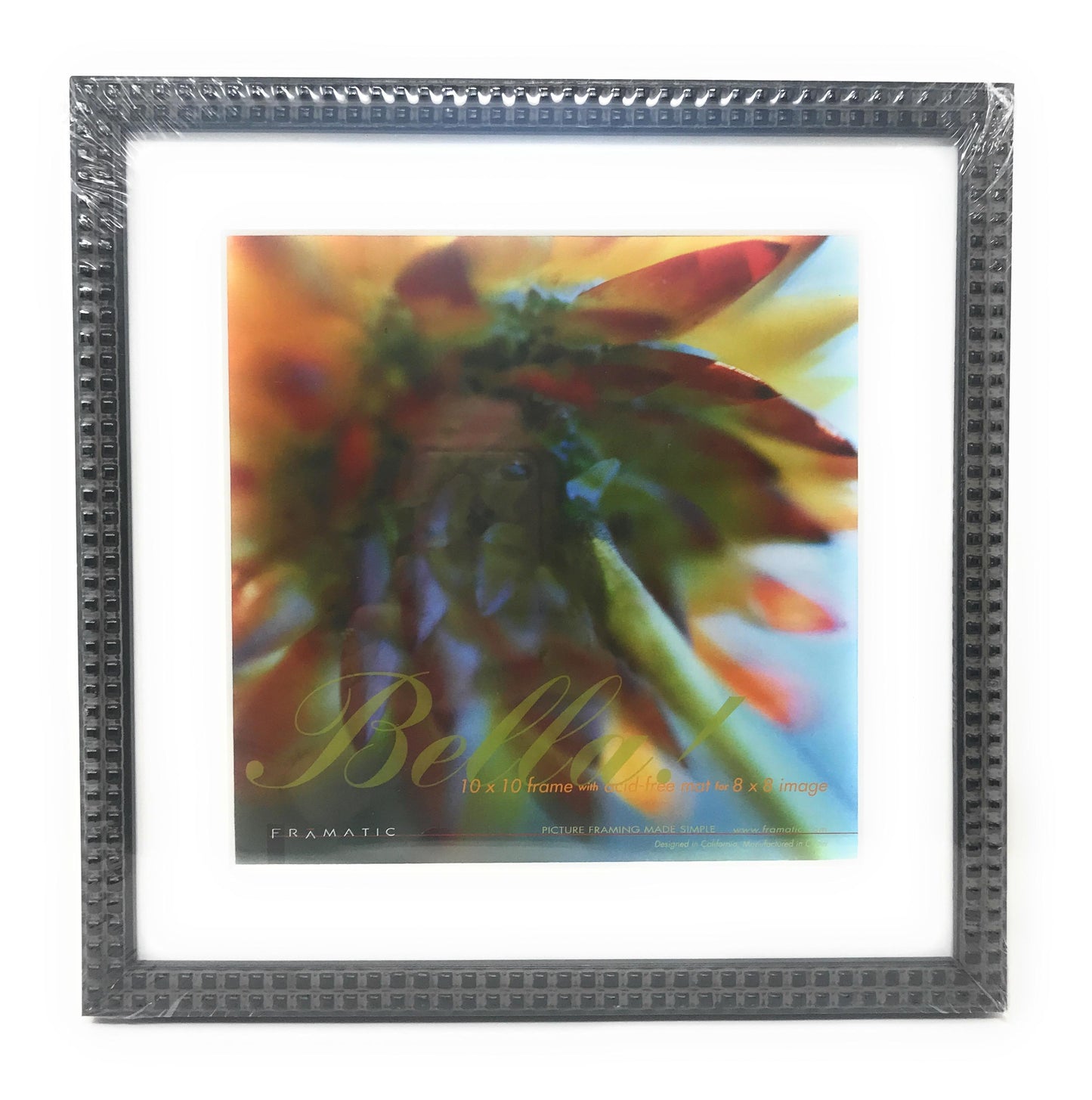 BELLA 10X10 BLACK W 8X8 MAT OPENIG C/P 3