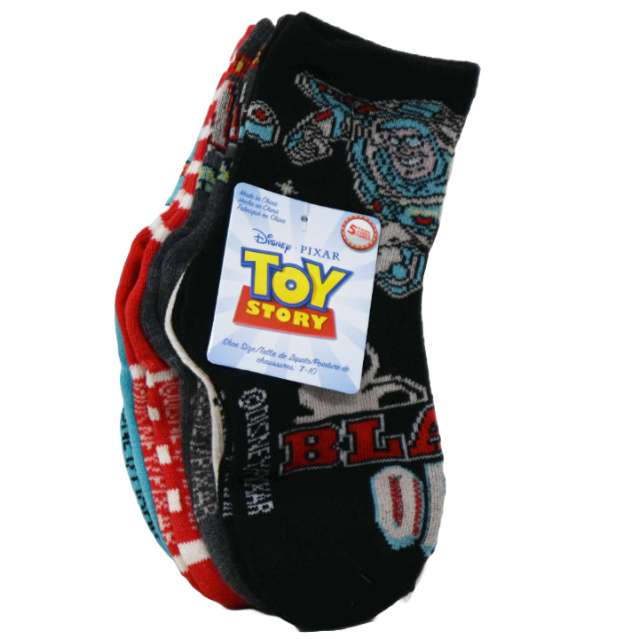 5pk TOY STORY 4 GIDDY UP CREW SOCKS SIZE 4-6 C/P 60