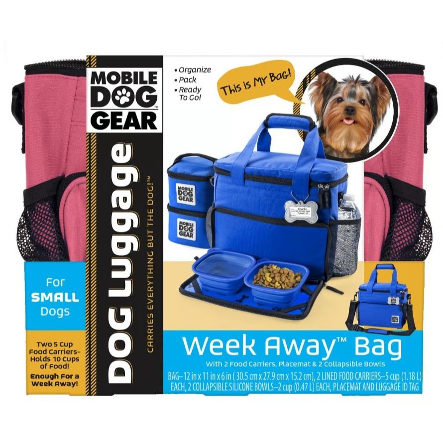 SMALL PINK DOG GEAR WEEK AWAY TRAVEL BAG C/P 6