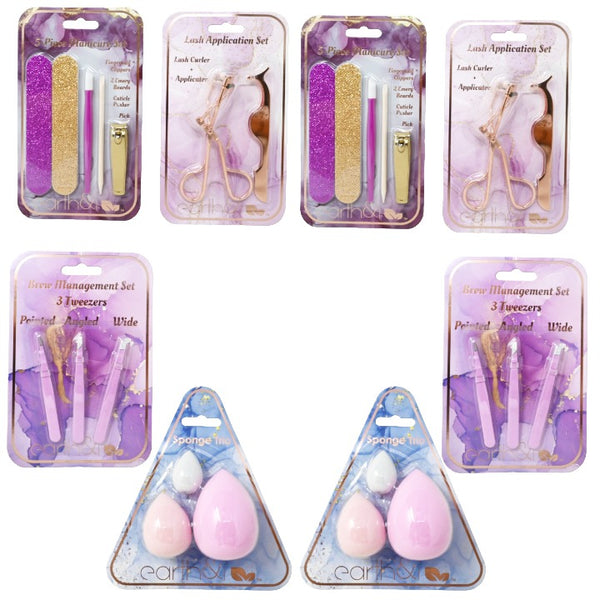 Asst Beauty Tools Clip C/P 96 Earth & I