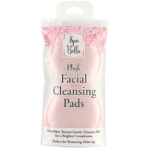 2pk PLUSH FACIAL CLEANSING PADS C/P 144