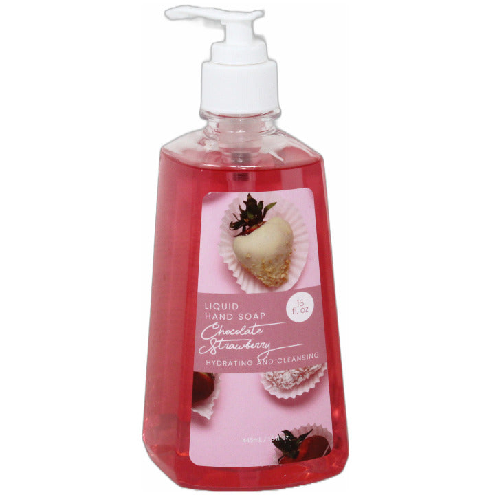 15 fl.oz CHOCOLATE STRAWBERRY HAND SOAP C/P 12