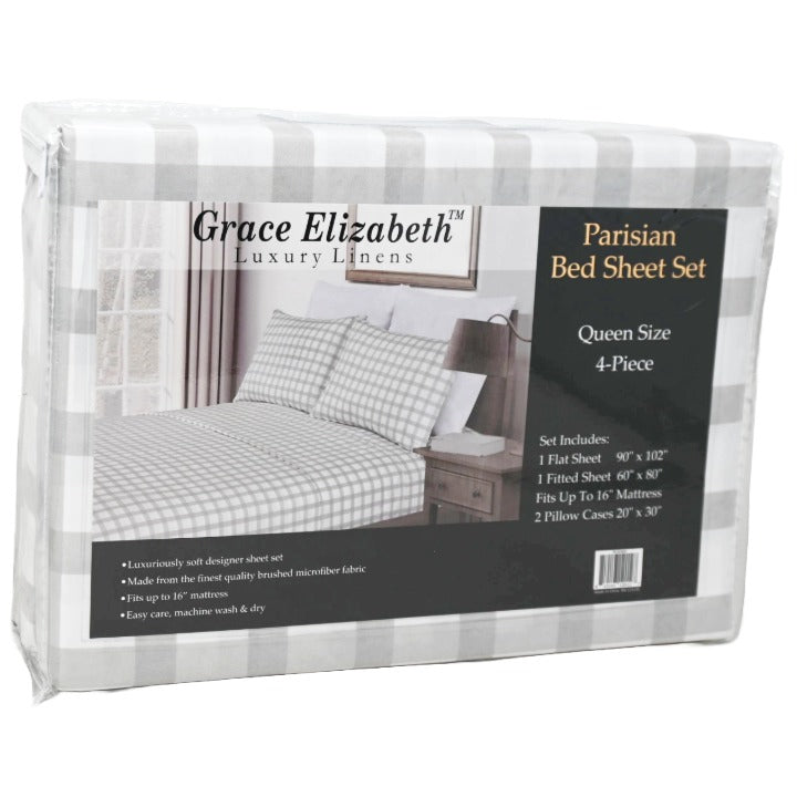 4pc Sheet Set Striped C/P 10