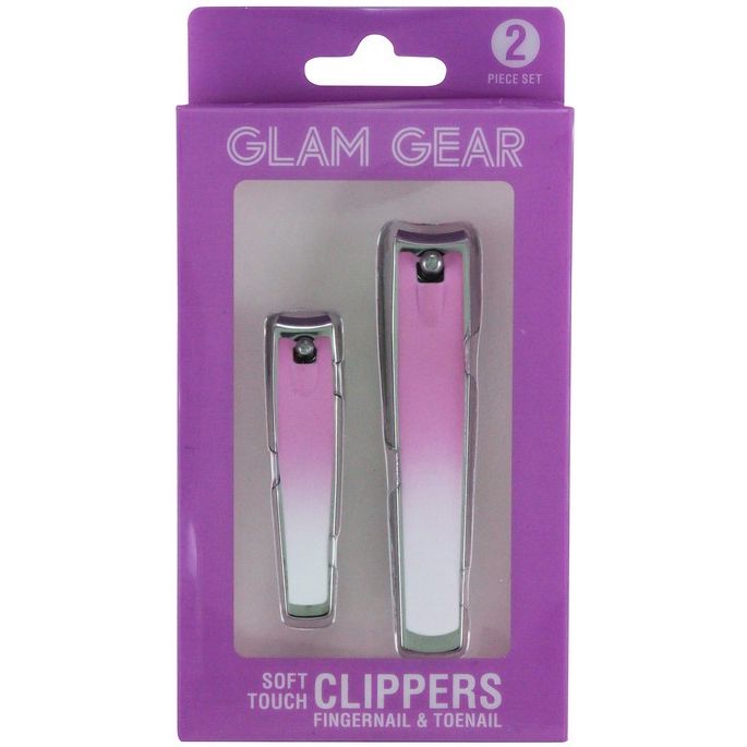2pc SOFT TOUCH NAIL CLIPPER SET C/P 72