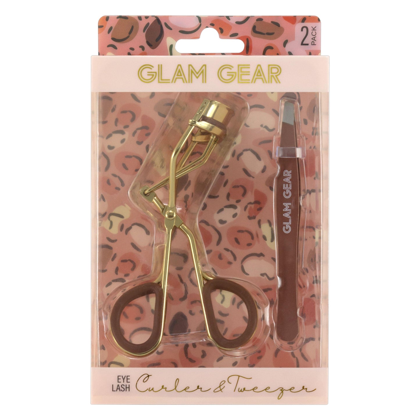 BROWN EYELASH CURLER AND TWEEZER SET C/P 144