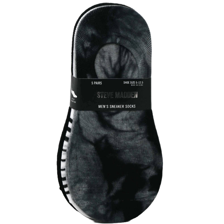 5pk MEN SNEAKER LINERS 3-ASST COLORS SIZE 10-13 STEVE MADDEN C/P 36