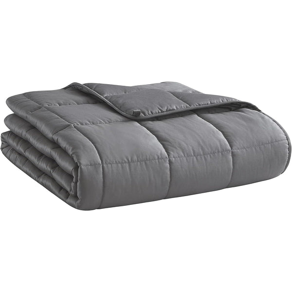 60x80" 20lbs GREY FULL SIZE WEIGHTED BLANKET C/P 2