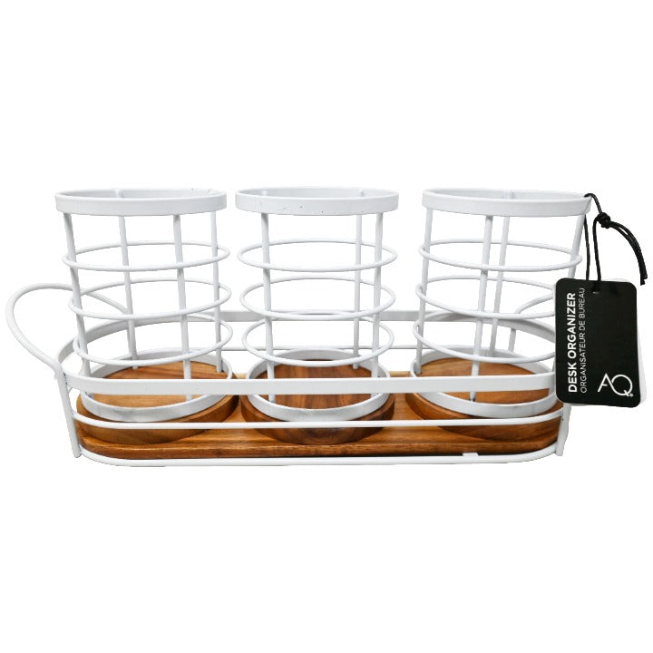 4pc Wht Desk Org C/P 6