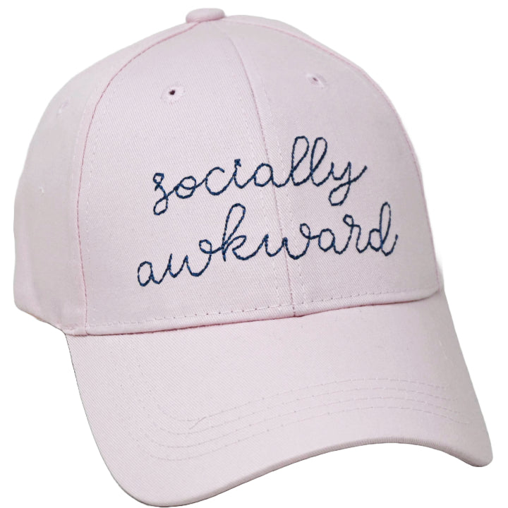 Pink Embroidery Hat- Socially Awkward C/P 24