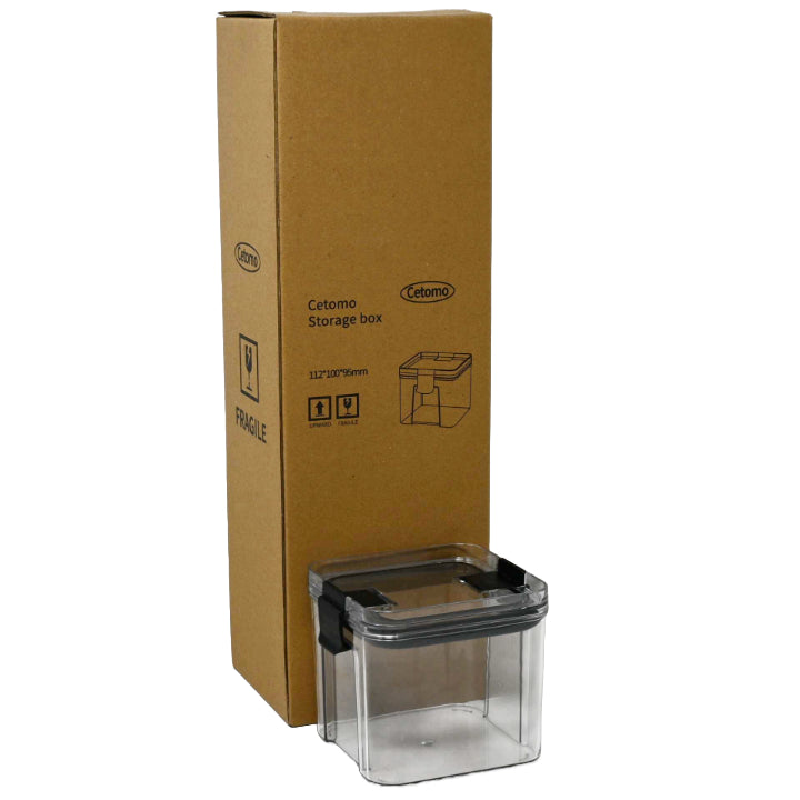 500ml CLEAR AIRTIGHT FOOD CONTAINER W/LID C/P 64