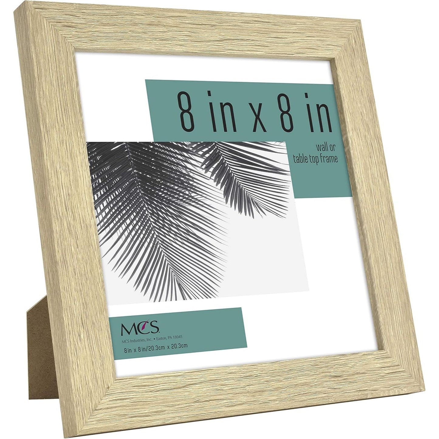 4pk 8X8" NATURAL WOODGRAIN FRAME C/P 1