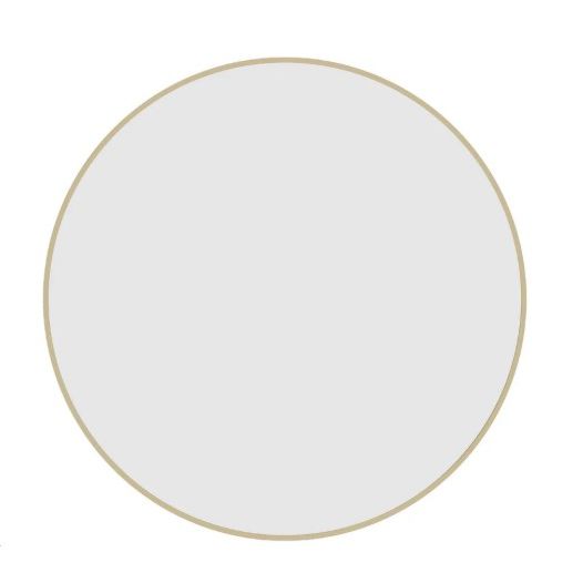 30" Round Mirror Gold Iron (Iron Frame/MDF Backing) C/P 4