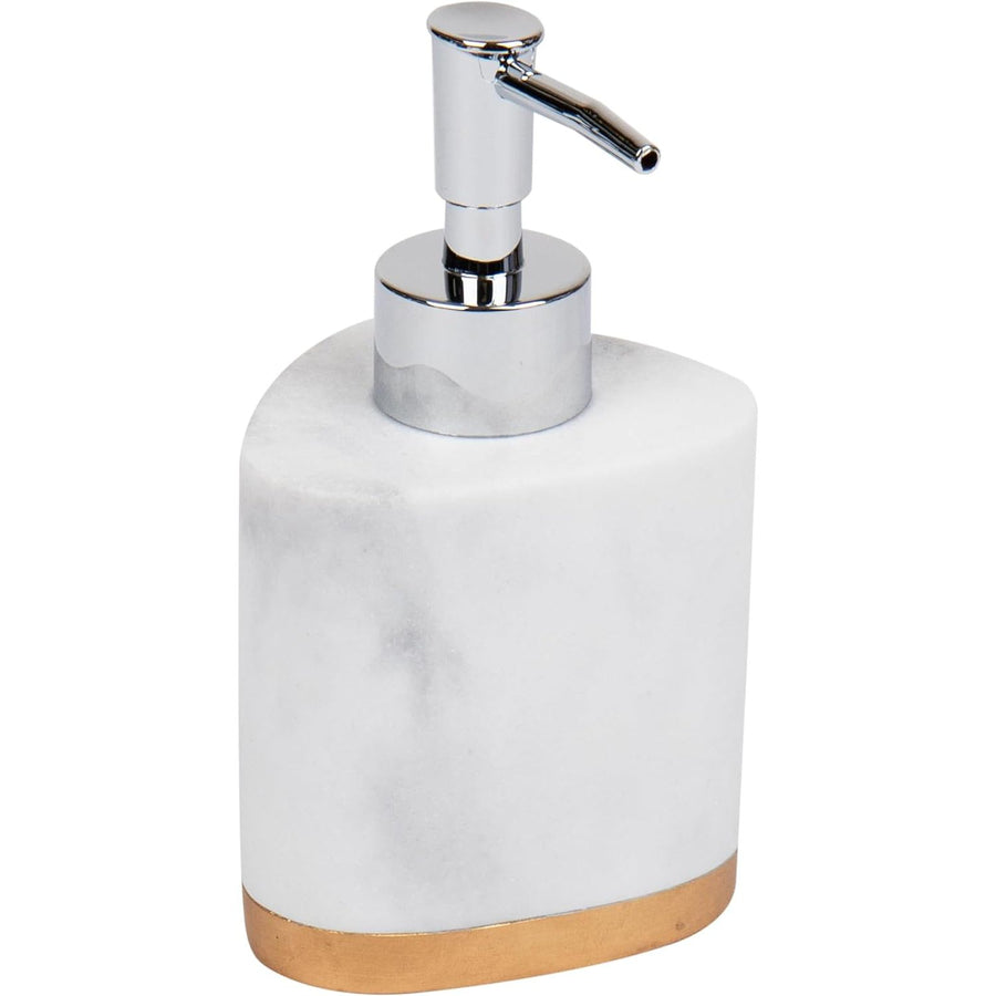 RESIN MARBLE/GOLD SOAP DISPENSER C/P 24
