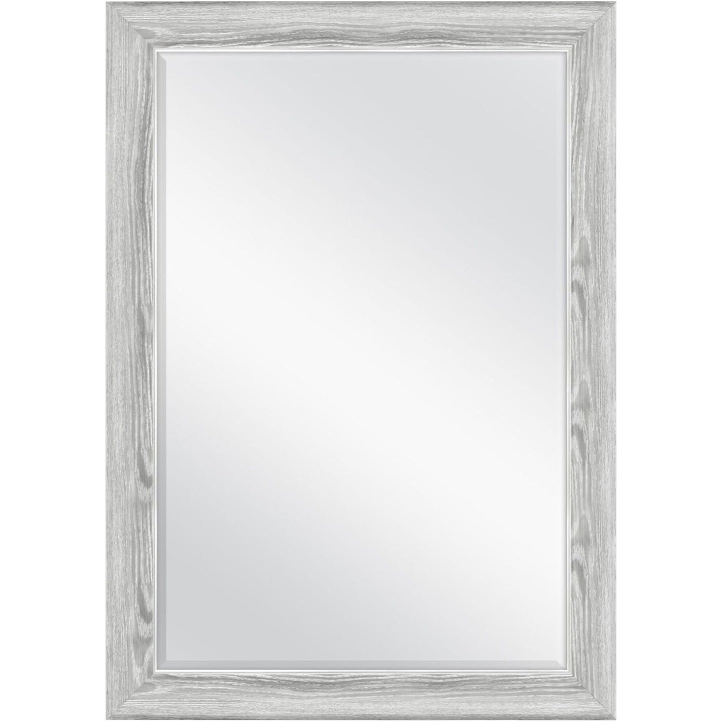 29.5"x41.5" GRAY WOODGRAIN WALL MIRROR C/P 1