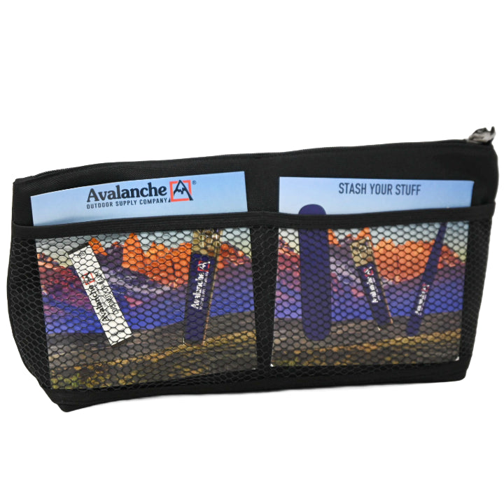 *OUTSIDE OF CA* BLK T-BOTTOM TOILETRY BAG C/P 40