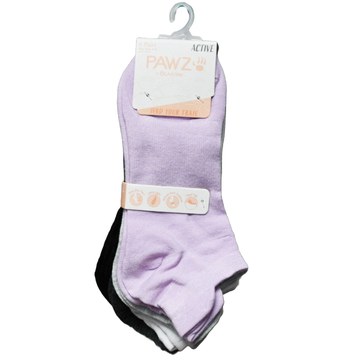 6pk LADIES ASST LOW CUT SOCKS SIZE 9-11 C/P 60
