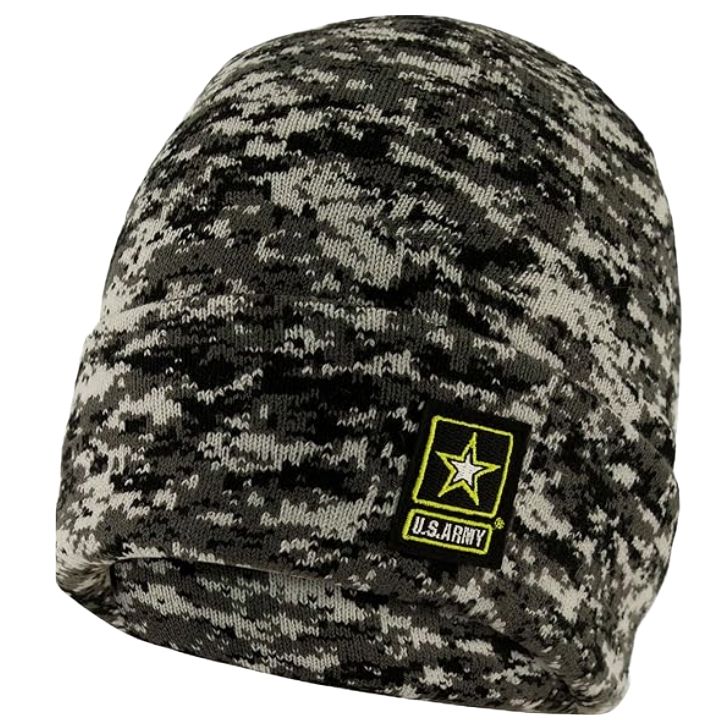 BLACK MEN ARMY DIGI CAMO BEANIE C/P 60
