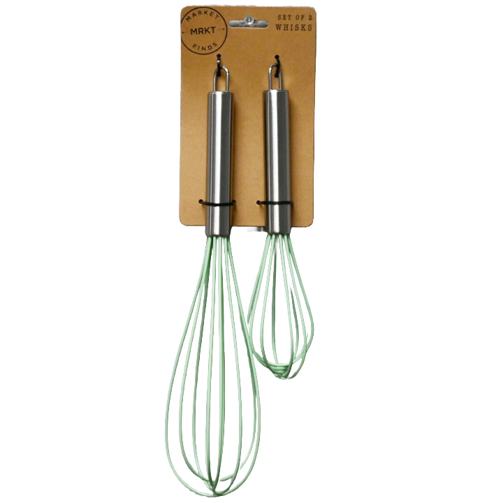 2pk Green Whisk wSillicone Head C/P 48
