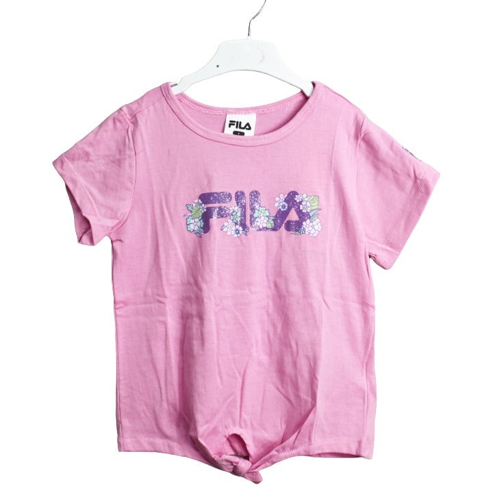 Girls Lil Flower Logo Tee C/P 48 Fila