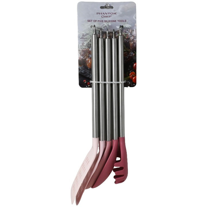 5pc Blush Cook Utensil Set C/P 12 Phantom Chef