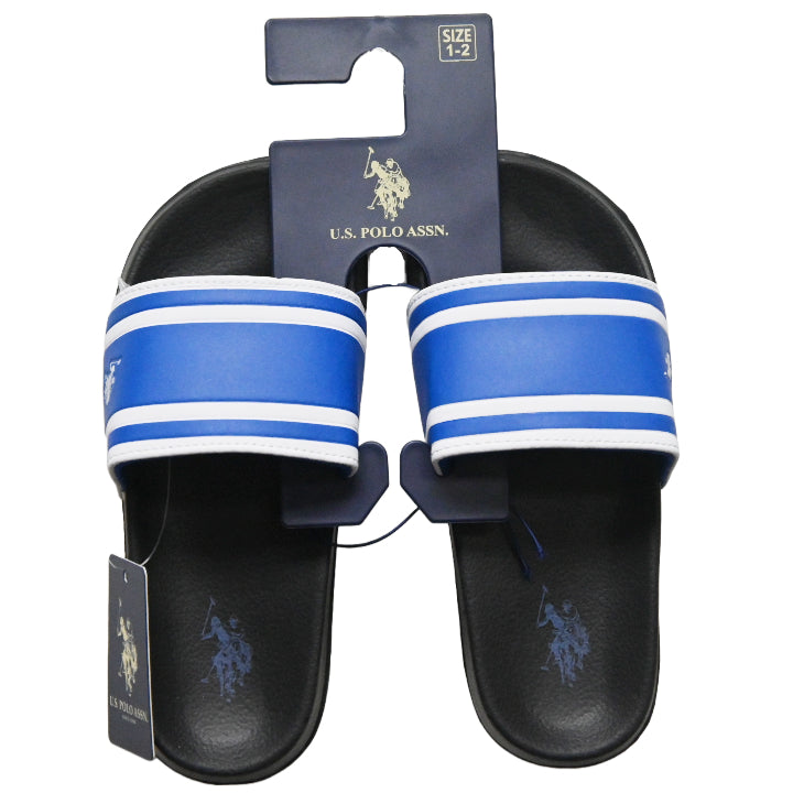 U.S. POLO ASSN. BOYS BLK/BLUE SANDALS C/P 24