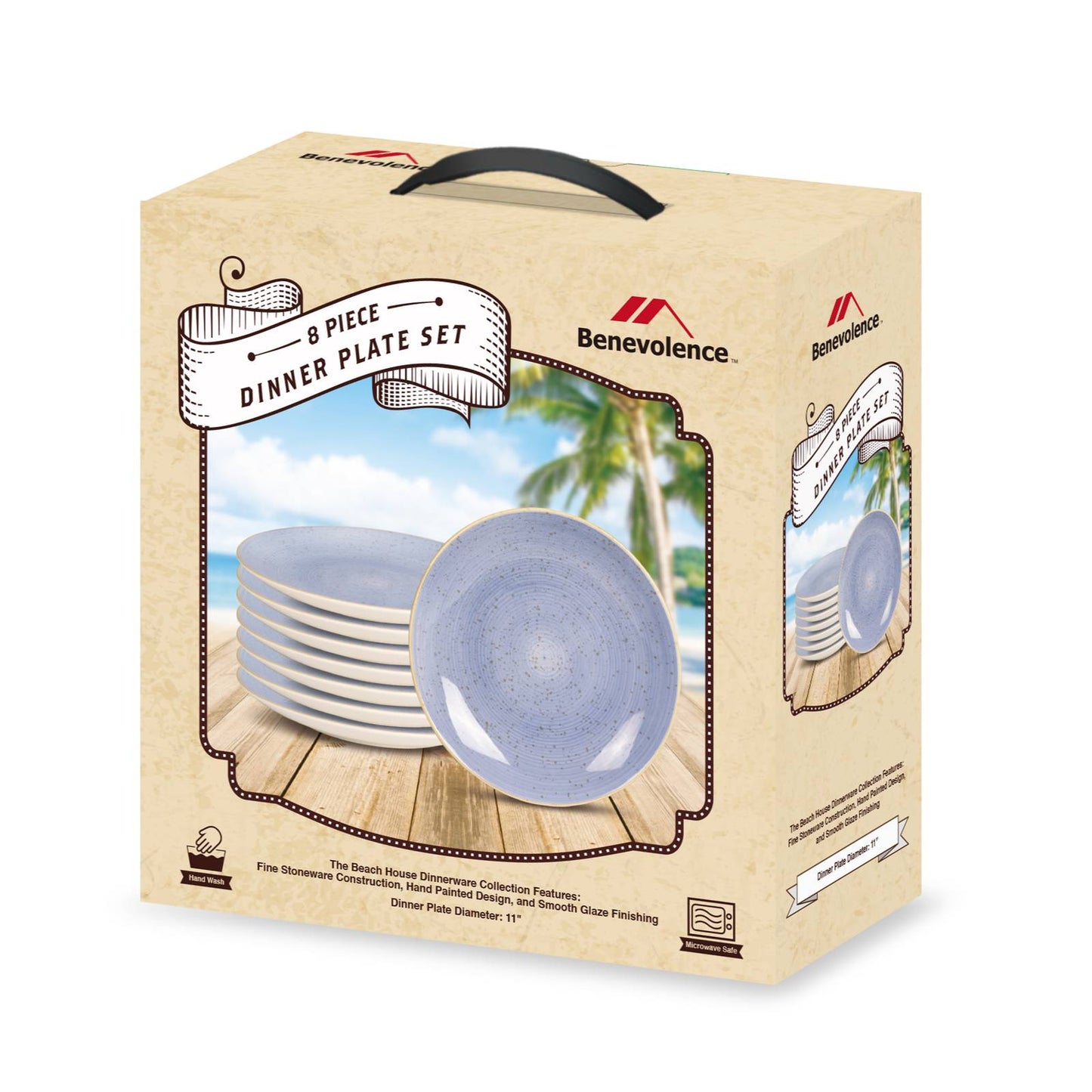 8pc 11" DINNER PLATE SET C/P 3