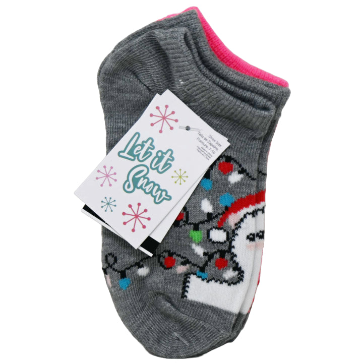 3pk KIDS LLAMA NS SOCKS SIZE 4-6 C/P 60