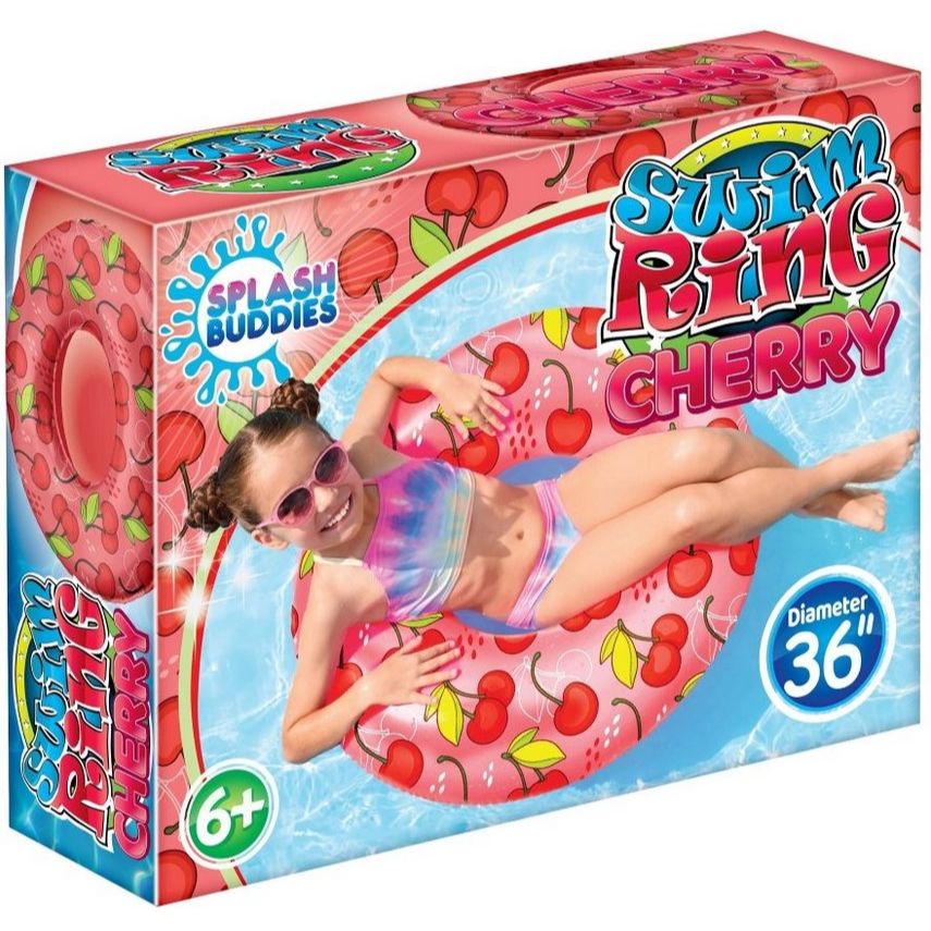 CHERRIES POOL FLOAT SWIM RING C/P 12