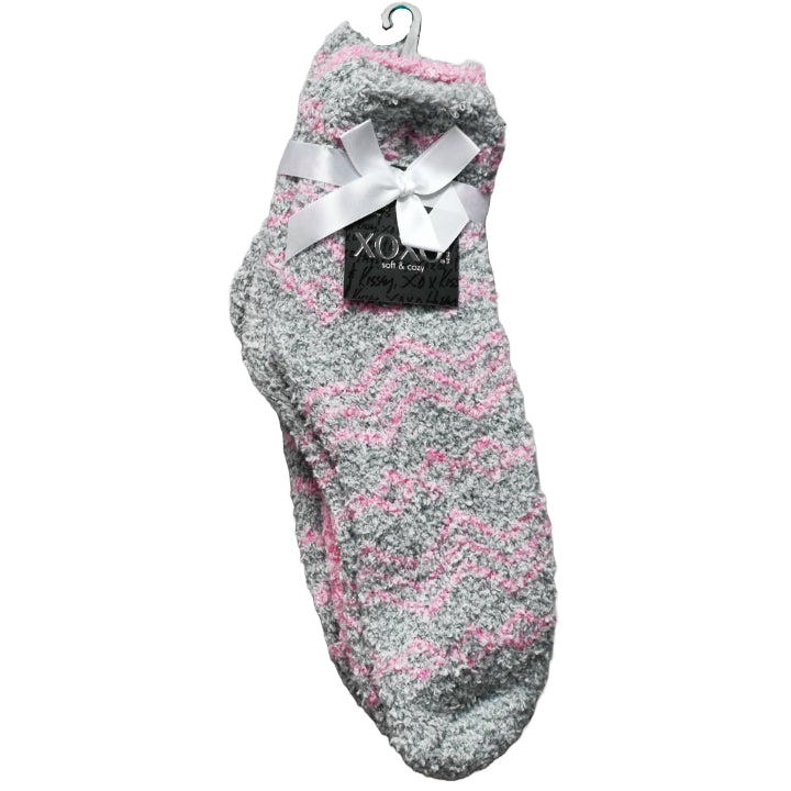 3pk XOXO LADIES ASST COZY SOCKS SIZE 4-10 C/P 48